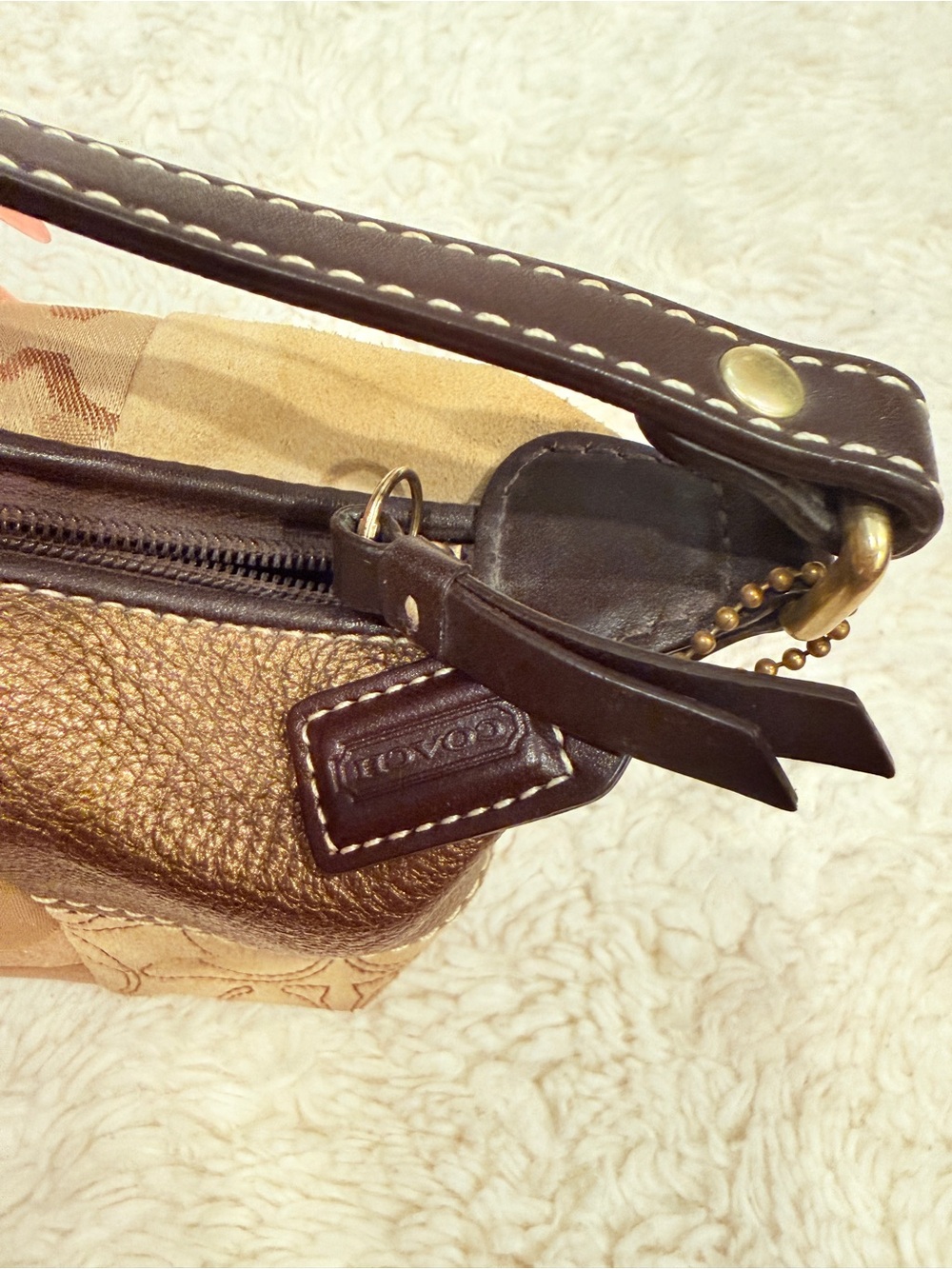 Coach Gold Patchwork Bag - Picture 5 of 10